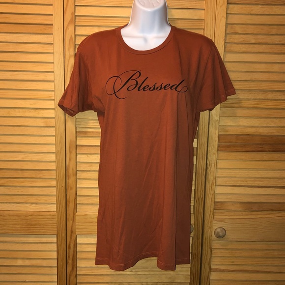 Orange Blessed Tee - Picture 1 of 4